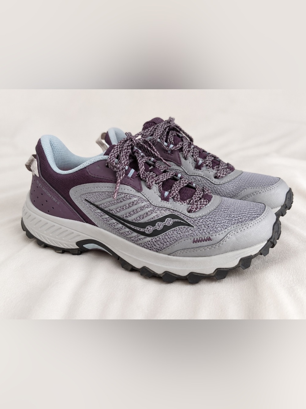 Saucony Excursion TR15 Trail Running Shoes Purple Gray Women’s 7.5